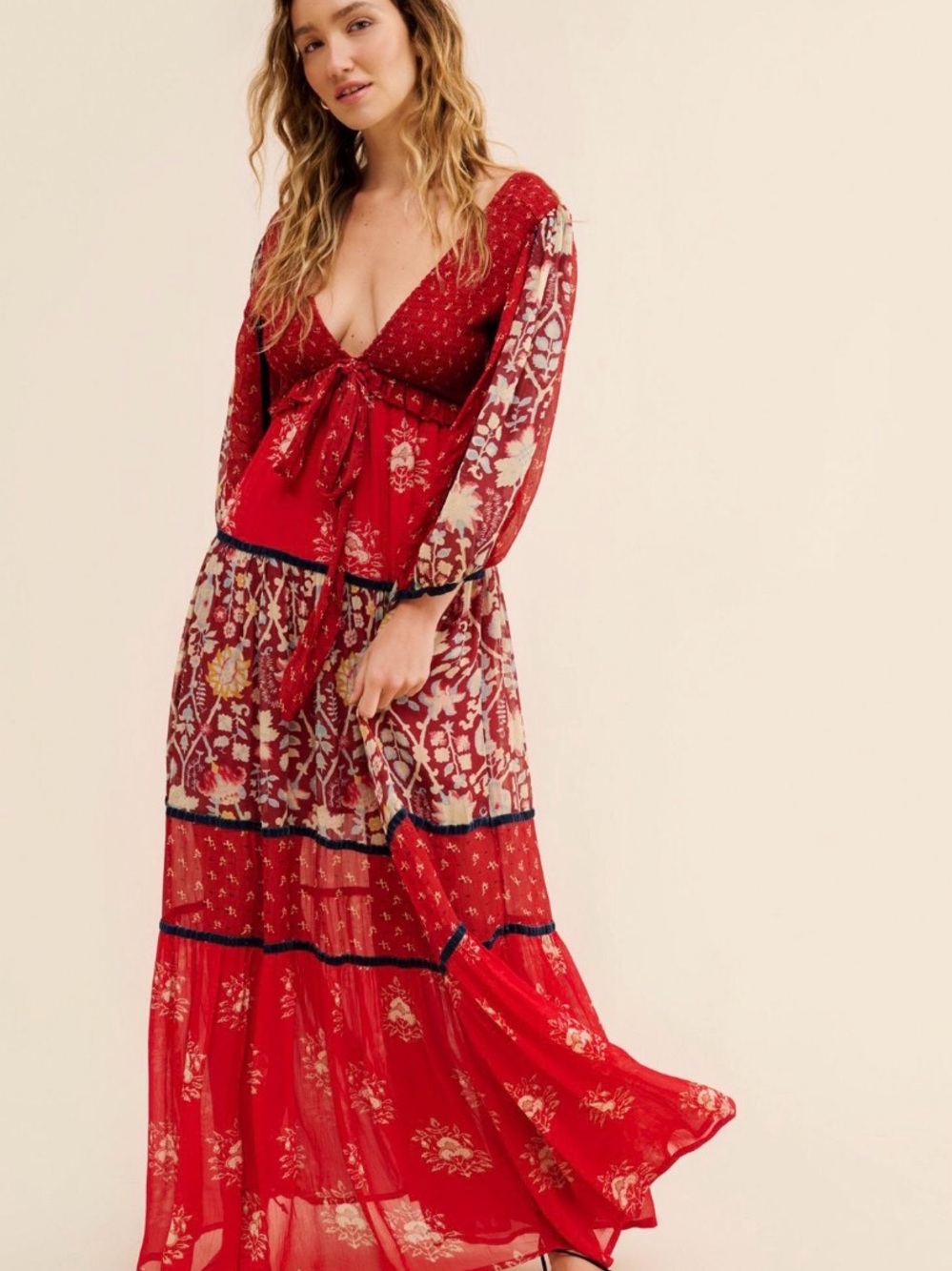 🆕Bnwt Free People *NWT* Free People Bali Laurel Maxi Dress - Picture 4 of 16